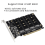 Κάρτα προσαρμογέα 4 θυρών M.2NVMe SSD σε PCIe x16 2