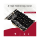 Κάρτα προσαρμογέα 4 θυρών M.2NVMe SSD σε PCIe x16 3