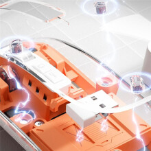 Transparente Magnetische Dreifachmodus--Kompatible 2,4-G-Funkmaus, Wiederaufladbar mit Einem Klick, Desktop-Typ-C (GrüN)
