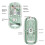 Transparent Magnetic Triple Mode  Compatible 2.4G Wireless Mouse One-Click Desktop Type-C Rechargeable(Green) 6
