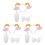 3Sets Weiche Schafsohren Haarreif Mit Clip- Kostümset 5