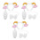 3Sets Weiche Schafsohren Haarreif Mit Clip- Kostümset 8