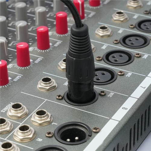 XLR Male to Dual 6.35mm Plug Audio Microphone Cable Microphone Cable Adapter Y-Splitter 1m 2