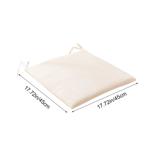 Bureaustoelkussen 18x18 inch, beige, polyester 2