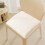 Cuscino per sedia beige spesso antiscivolo con lacci, 1 pezzo 6