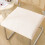 Cuscino per sedia beige spesso antiscivolo con lacci, 1 pezzo 5