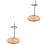 2Pcs Coffee Dripper Stand Wooden Iron Filter Cup Holder Storage Rack 5