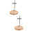 2Pcs Coffee Dripper Stand Wooden Iron Filter Cup Holder Storage Rack 9