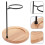 2Pcs Coffee Dripper Stand Wooden Iron Filter Cup Holder Storage Rack 11