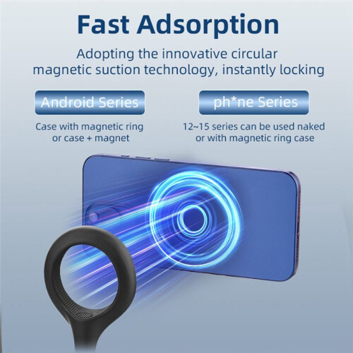 Silicone Magnetic Quick Release Neck Mount Hold for  Phone Replacement Accessories 1