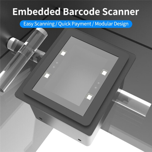 Embedded Barcode Scanner Self-Induction 1D/2D/QR Bar Code Reader Module USB Scanner for Gate Machine Tickets Checking 2