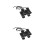 8Pièces Clips Ailerons Requin Nylon Noir Pour Paddle Board Gonflable 3