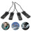 8Pièces Clips Ailerons Requin Nylon Noir Pour Paddle Board Gonflable 10
