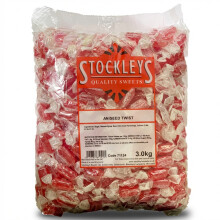 3kg Stockleys Aniseed Twist Sweets Bulk Bag Individually Wrapped Hard Boiled Candy