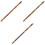 3Pcs Portable Bamboo Flute Multi-Color for Kids Beginners Practice 5
