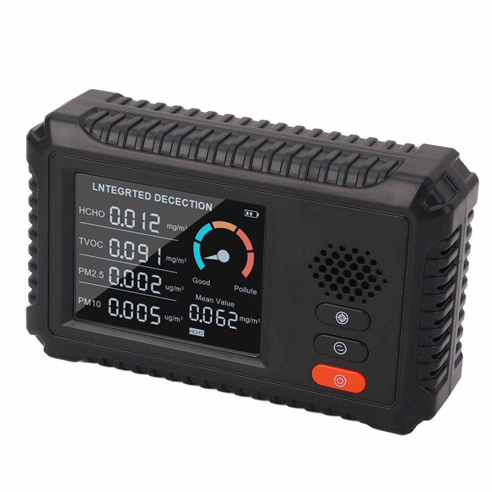 Portable Indoor Air Quality Monitor HCHO TVOC PM2.5 PM10 5V LCD
