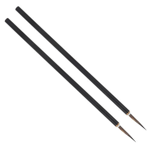 8Pcs Miniature Black Paint Brushes Set Fine Line Detailing Art Tools 1