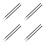 8Pcs Miniature Black Paint Brushes Set Fine Line Detailing Art Tools 8