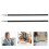 8Pcs Miniature Black Paint Brushes Set Fine Line Detailing Art Tools 11