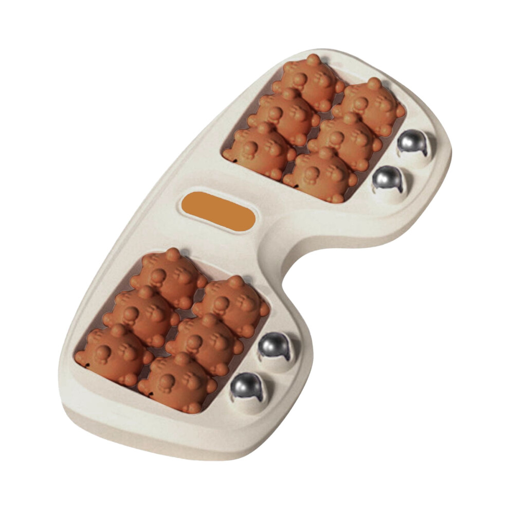 YOCBZ Portable Double Foot Massage Roller for Plantar Fasciitis Relief â Orange, Compatible with Home & Office Use