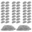 100Pcs Realistic Grey Plastic Miniature Rocks for Model Train Scenery 2