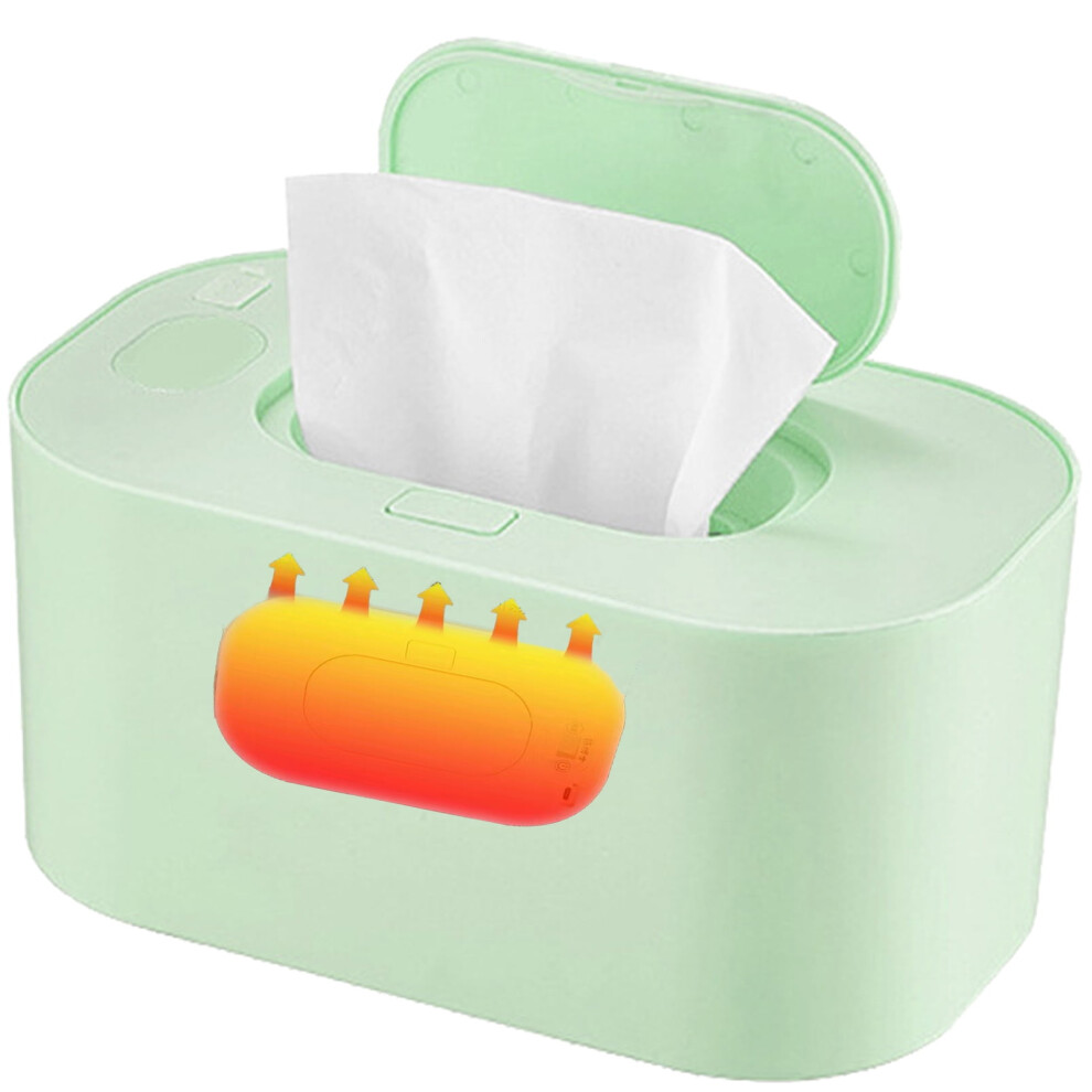 Baby Wipes Warmer Dispenser Intelligent Precise Temperature Control, Diaper Heater, Green