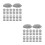 100Pcs Realistic Grey Plastic Miniature Rocks for Model Train Scenery 7