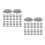 100Pcs Realistic Grey Plastic Miniature Rocks for Model Train Scenery 9