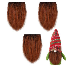 Barbas de gnomo para manualidades: precortadas de piel sintética, bolas de madera hechas a mano, ideales para Pascua, Halloween, Navidad, San