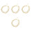 4Pièces Bracelet Métal , Accessoire Mode Été 5