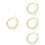 4Pièces Bracelet Métal , Accessoire Mode Été 8