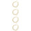 4Pièces Bracelet Métal , Accessoire Mode Été 10