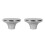 2Pcs Universal Silver Stainless Steel Cookware Lid Knobs Replacement 4