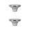 2Pcs Universal Silver Stainless Steel Cookware Lid Knobs Replacement 9