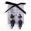 Royal Blue - Vintage Glass - Long Drop - Earrings 5