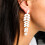 Royal Blue - Vintage Glass - Long Drop - Earrings 6