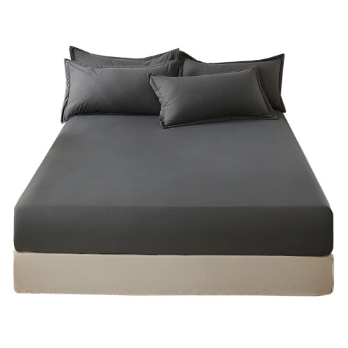 AUQ Stretch Twin Fixed Sheet Only - Ελαστικό σεντόνι από πλεκτό ζέρσεϊ, άνετο για μονό ή διπλό