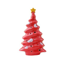 Sapin de Noël en céramique lumineux, décoration de bureau scintillante pour créer une ambiance festive, cadeau idéal pour la famille, design
