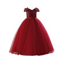 Kinder Halloween prinsessenjurk met mesh-details, bloemblaadjes en taartmotief, mouwloos, ronde hals en prachtige bloemen (Rood #1, 6 jaar)