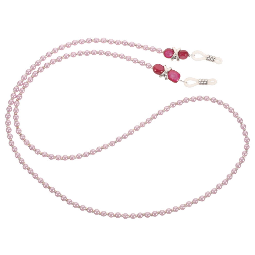 1Pack Eyeglass Chain Women's Glasses Straps Beaded Imitation Pearl Luxurious Keeps Glasses Secure for Adults