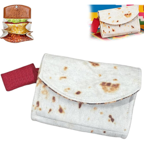 Πορτοφόλι Burrito, με τσάντα από αλουμινόχαρτο, γιγάντιο δερμάτινο πορτοφόλι