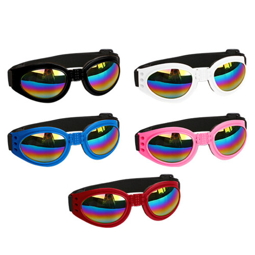 10Pcs Foldable Pet Sunglasses Adjustable Strap Uv Protection Eyewear 1