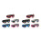 10Pcs Foldable Pet Sunglasses Adjustable Strap Uv Protection Eyewear 5