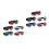 10Pcs Foldable Pet Sunglasses Adjustable Strap Uv Protection Eyewear 6
