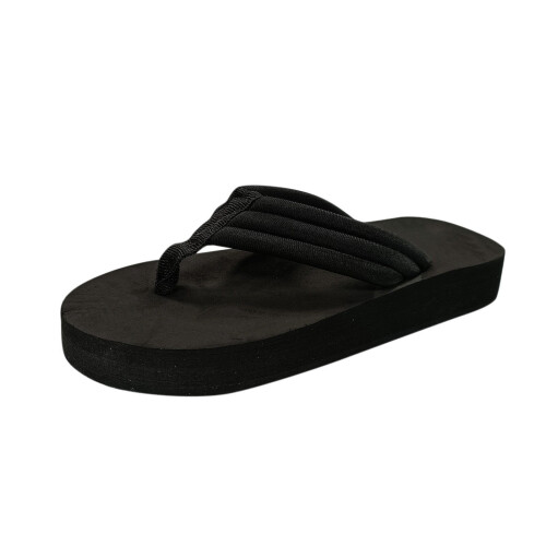 Damesko Casual Flip Flop Sandaler, Rund Tå Sort, 38