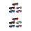10Pcs Foldable Pet Sunglasses Adjustable Strap Uv Protection Eyewear 9