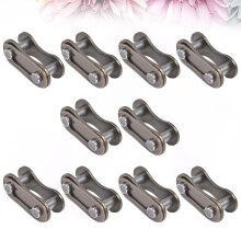 Chaîne de vélo en alliage d'aluminium, maillon manquant, 10 pièces