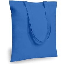 Lot de 12 sacs fourre-tout en coton bleu océan 40,6 x 38,1 cm – Sacs à provisions légers et réutilisables pour le bricolage, la promotion, les