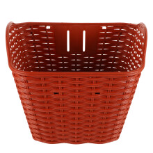 1 Set of Electric Bike Basket Plastic Light Brown for Adults Cycling