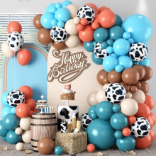 Green Grey Balloon Arch Kit with Sage Brown Silver Stars
